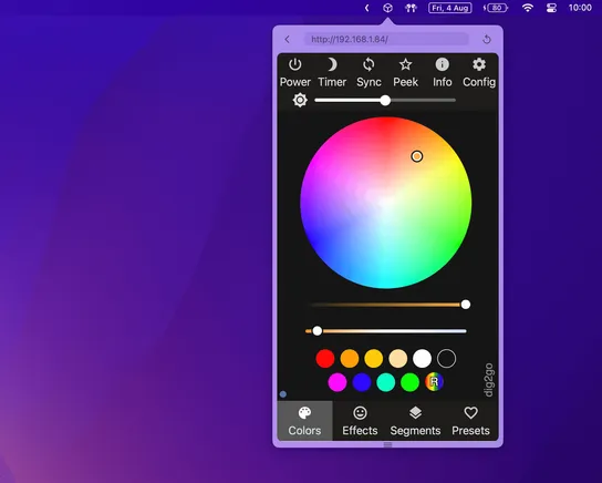 Cuber settings for window size
